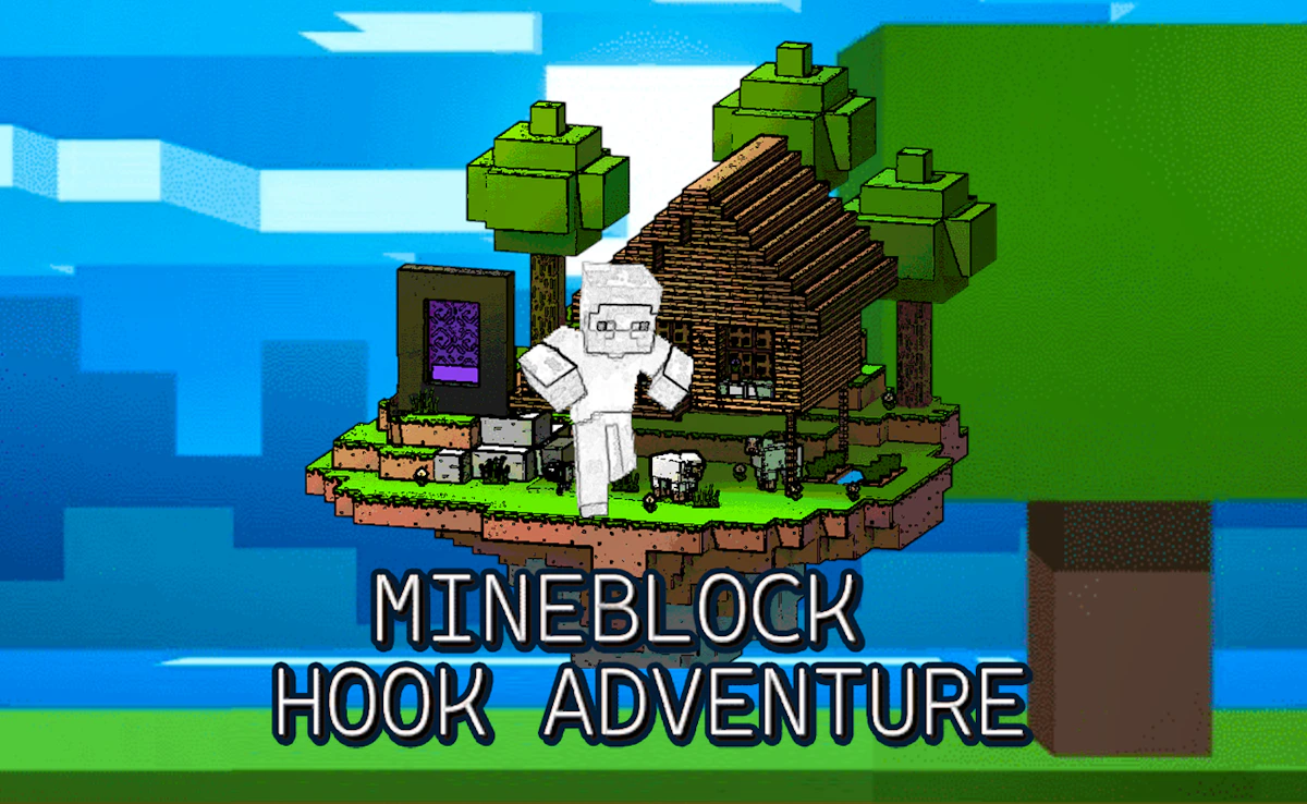 Play Mineblock Hook Adventure — free online Ball game