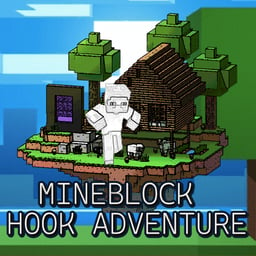 Juega gratis a Mineblock Hook Adventure