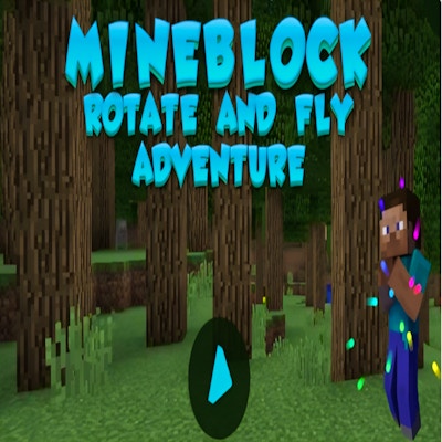 Mineblock Rotate and Fly Adventure By Gamepix