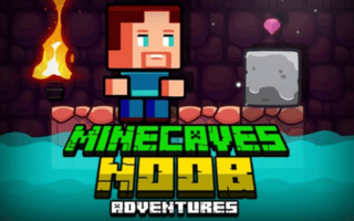 Minecaves Noob Adventures game cover