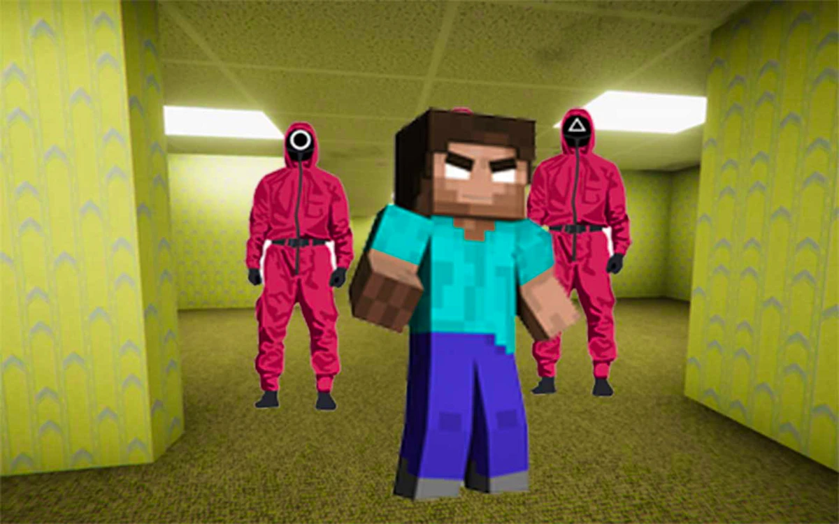 Play Minecraft Backrooms Squid Game Escape — free online Escape game