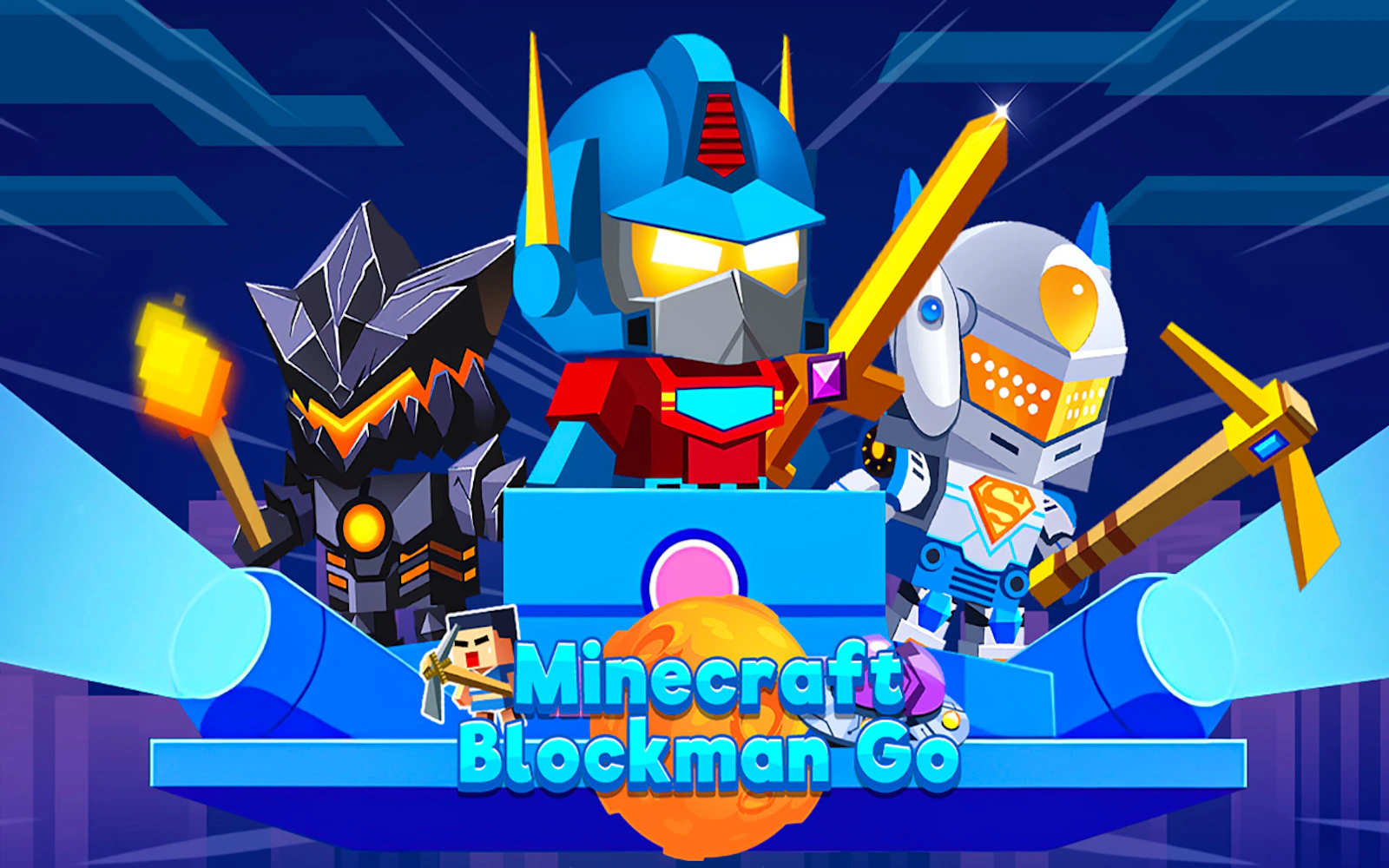 Minecraft Blockman Go — free online action game on Glaze Games