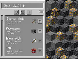 Minecraft Gold Clicker