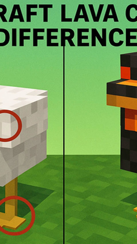 Minecraft Lava Chicken Difference