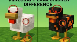 Minecraft Lava Chicken Difference