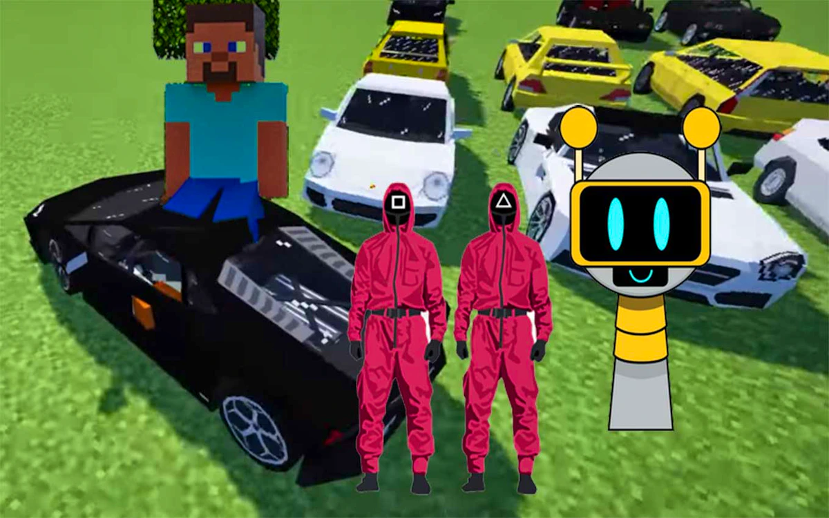 Play Minecraft Squid Sprunki Drift Multiplayer — free online Racing game