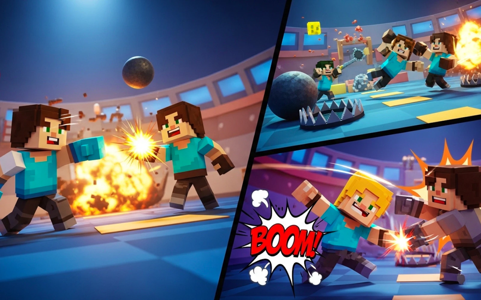 Minecrafts Fighting Combat — free online action game on Glaze Games