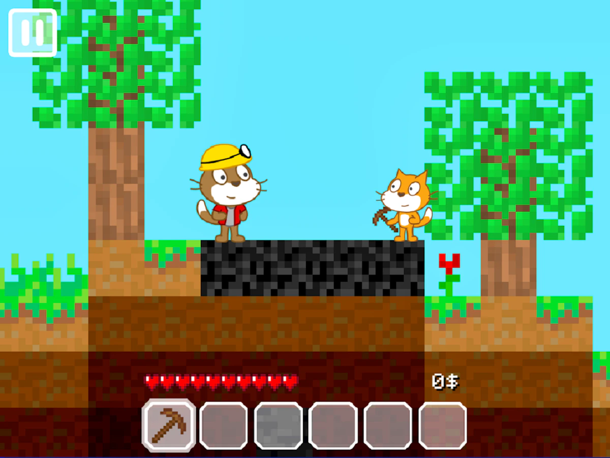 Play Miner Cat — free online Minecraft game