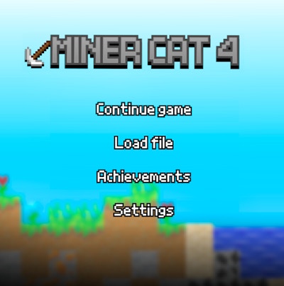 Miner Cat By Gamepix