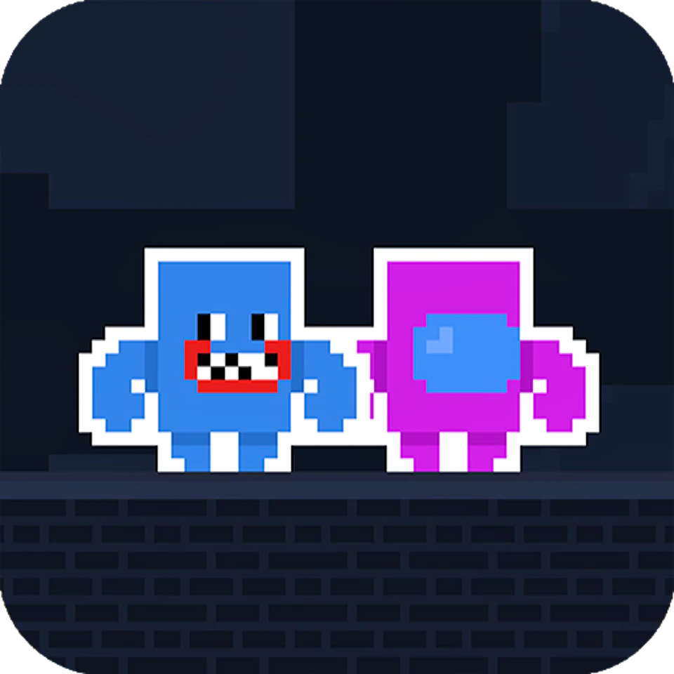 Spil Mini Huggy - 2 Players — gratis online spil på Glaze Games
