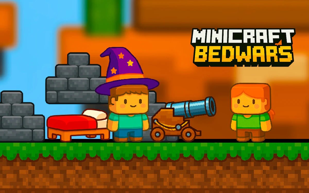 Play Minicraft Bedwars — free online Minecraft game
