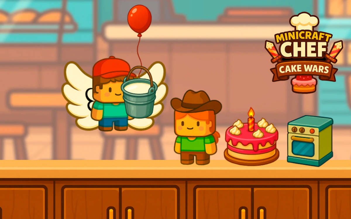 Play Minicraft Chef Cake Wars — free online Two Player game