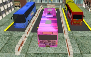 Modern Bus Parking Advance Bus Games game cover