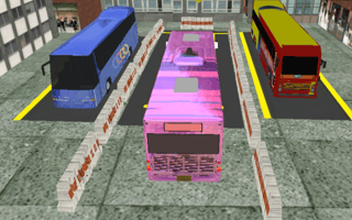 Modern Bus Parking Advance Bus Games game cover