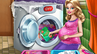 Mommy Washing Clothes game cover