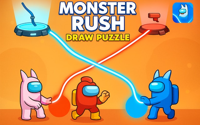 Monster Rush Draw Puzzle