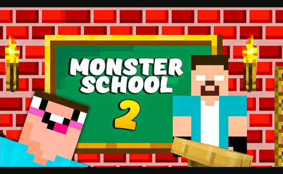 Red Stickman VS Monster School