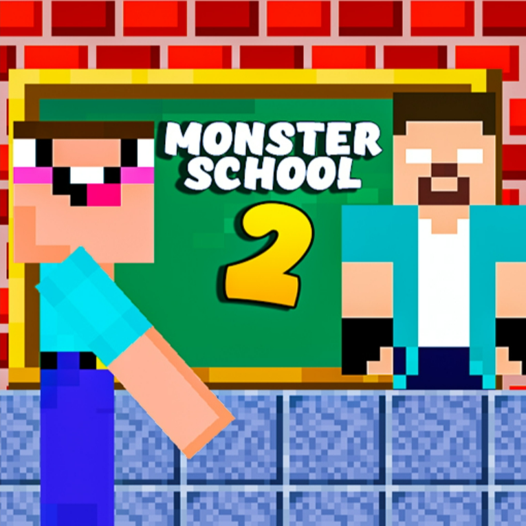 Monster School Challenge 2 🕹️ Play Now on GamePix