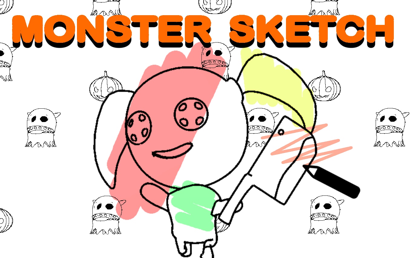 Monster Sketch Drawing Game