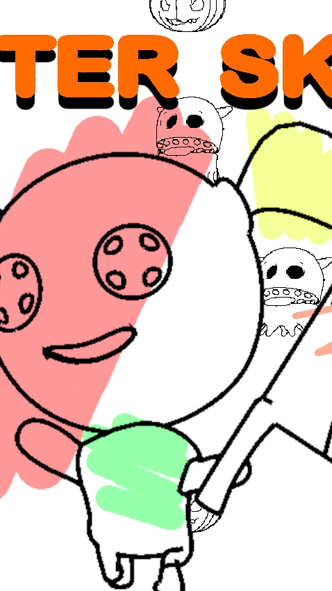 Monster Sketch Drawing Game