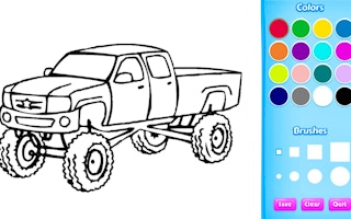 Monster Truck Coloring Book game cover