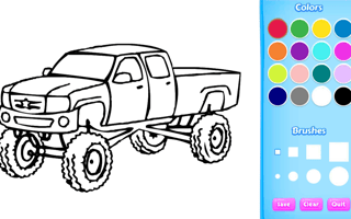 Monster Truck Coloring Book game cover