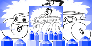 Monster Truck Coloring Pages For Kids thumbnail