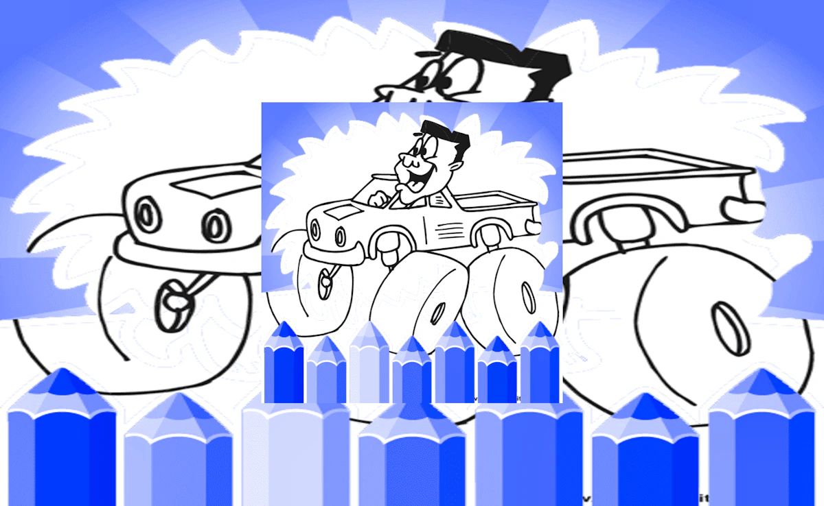 Monster Truck Coloring Pages For Kids game thumbnail