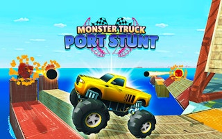 Monster Truck Port Stunt game cover