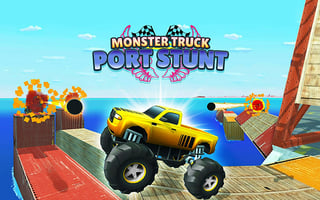 Monster Truck Port Stunt game cover