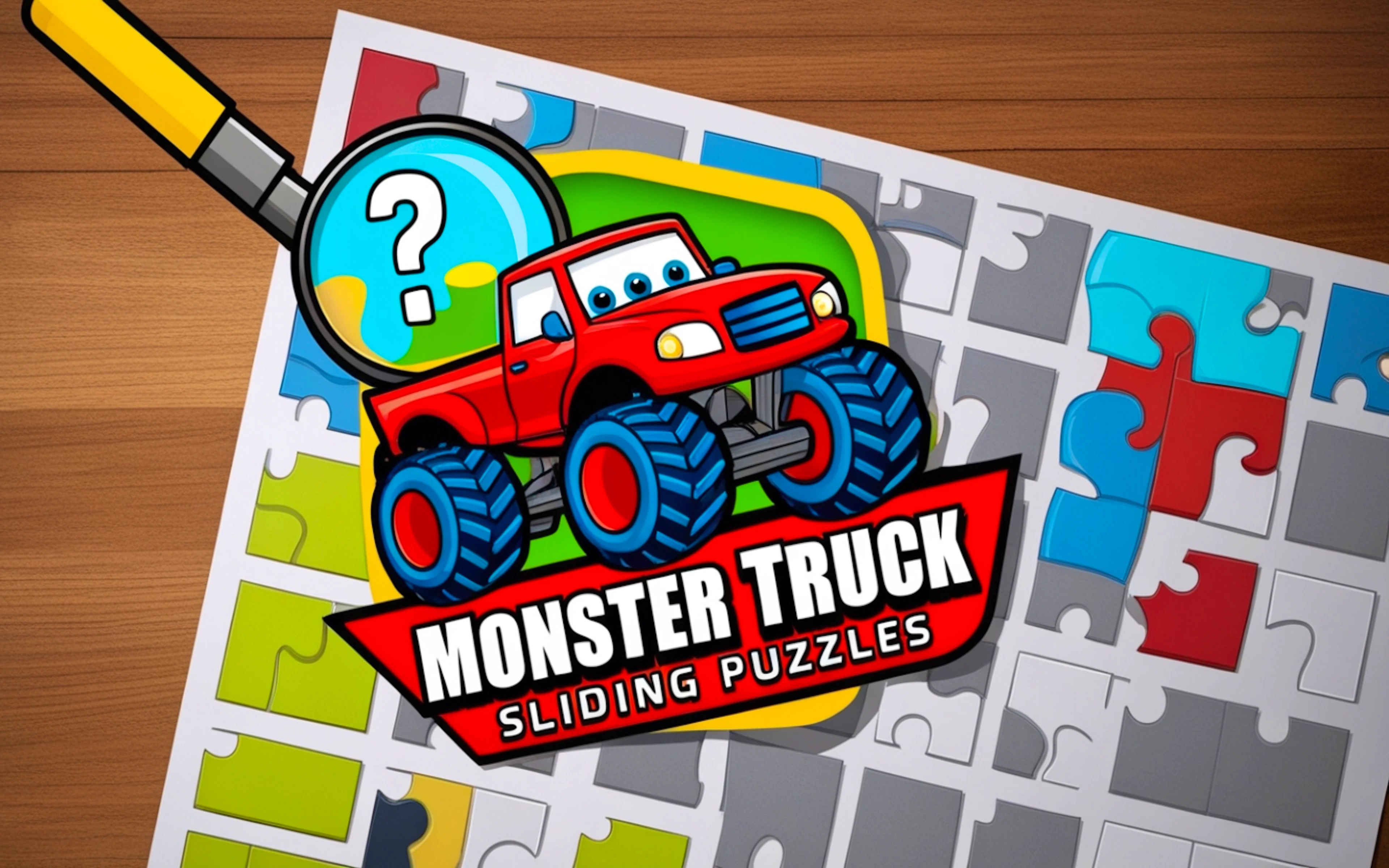Monster Truck Sliding Puzzles