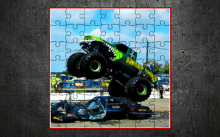 Monster Trucks Racing Puzzle