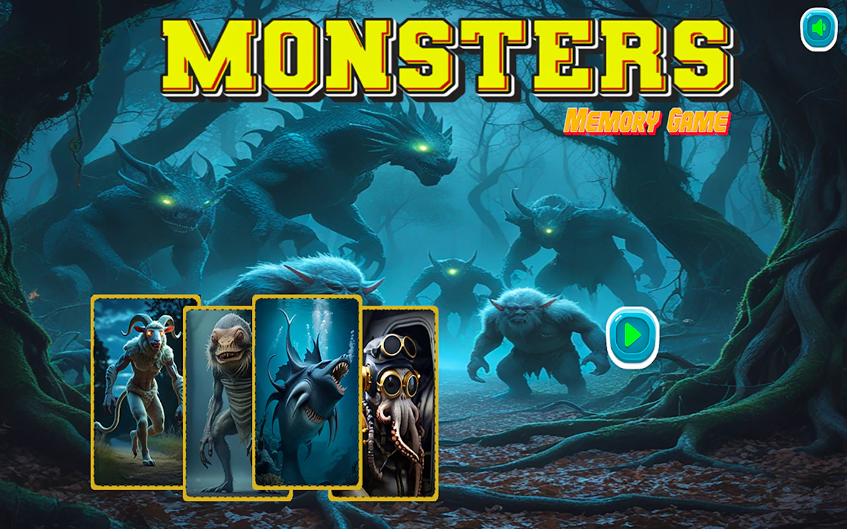 Play Monsters Memory Game — free online Memory game