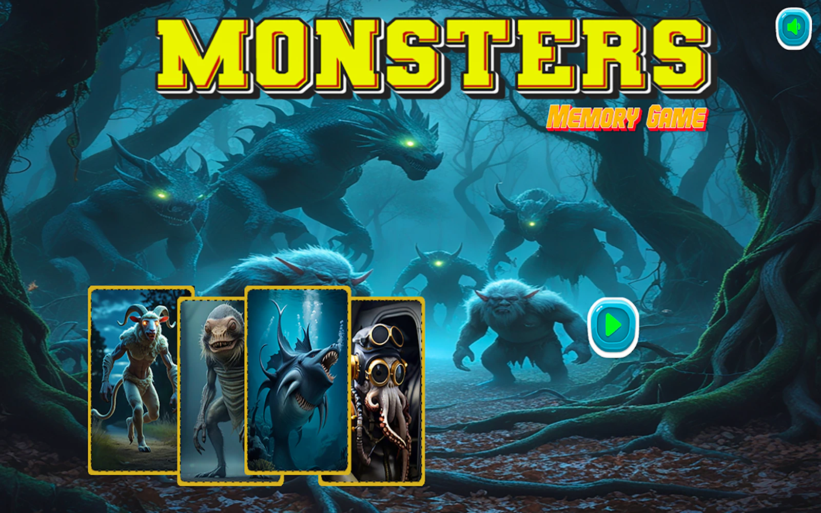 Monsters Memory Game — free online thinky game on Glaze Games