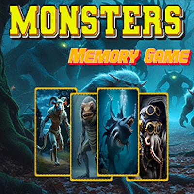 Monsters Memory Game By Gamepix