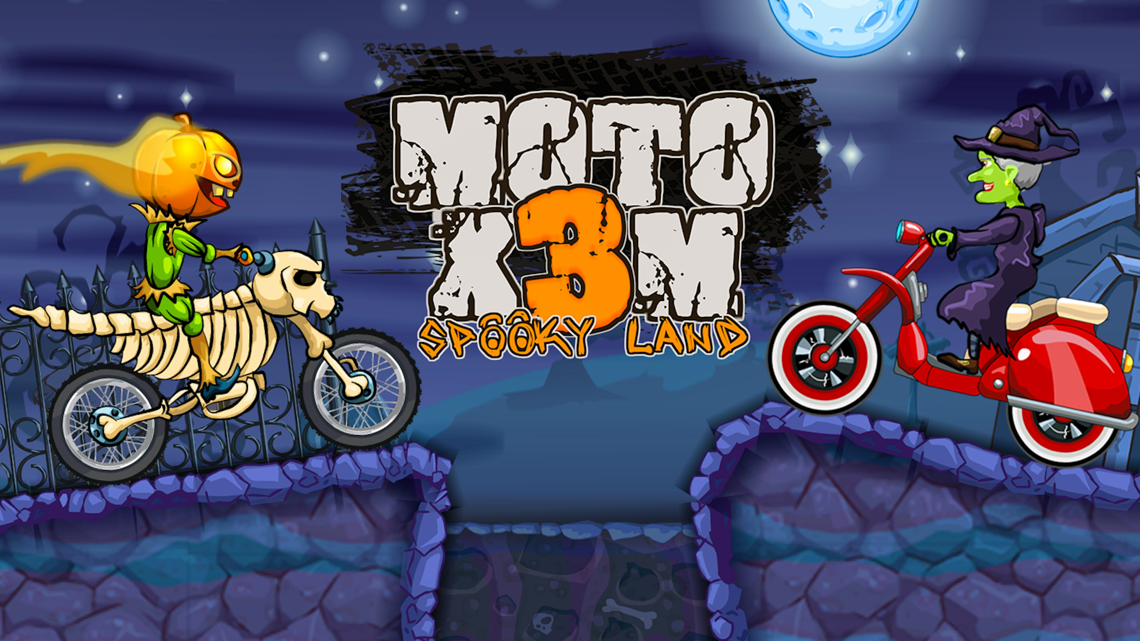 Moto X3M: Spooky Land