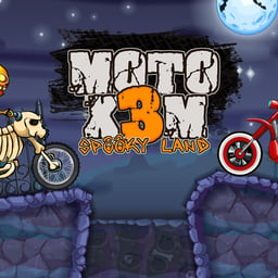 Juega gratis a Moto X3M: Spooky Land