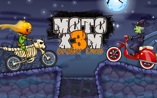 Juega gratis a Moto X3M: Spooky Land