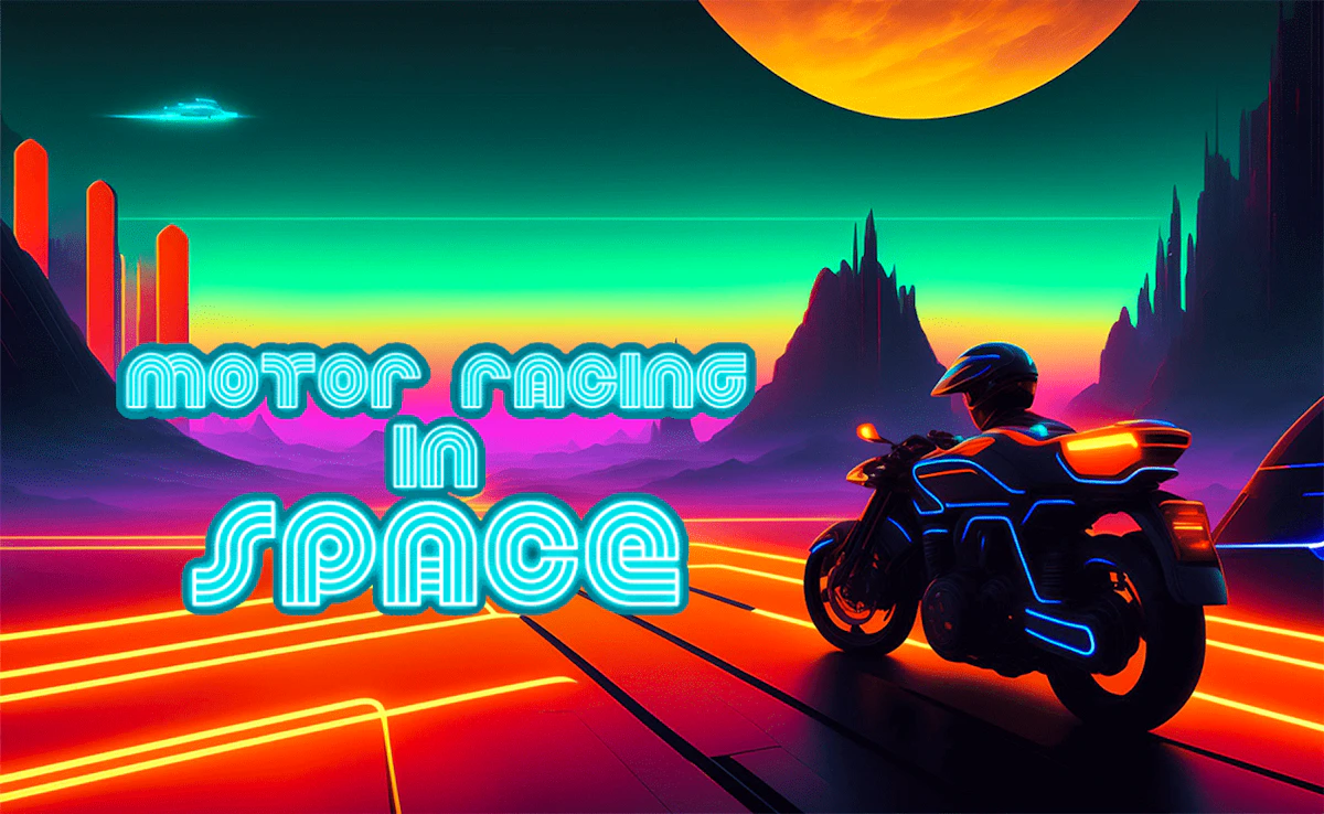 Play Motor Racing in Space — free online Sports game