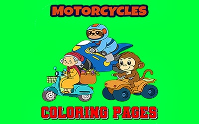 Motorcycle Coloring Pages game