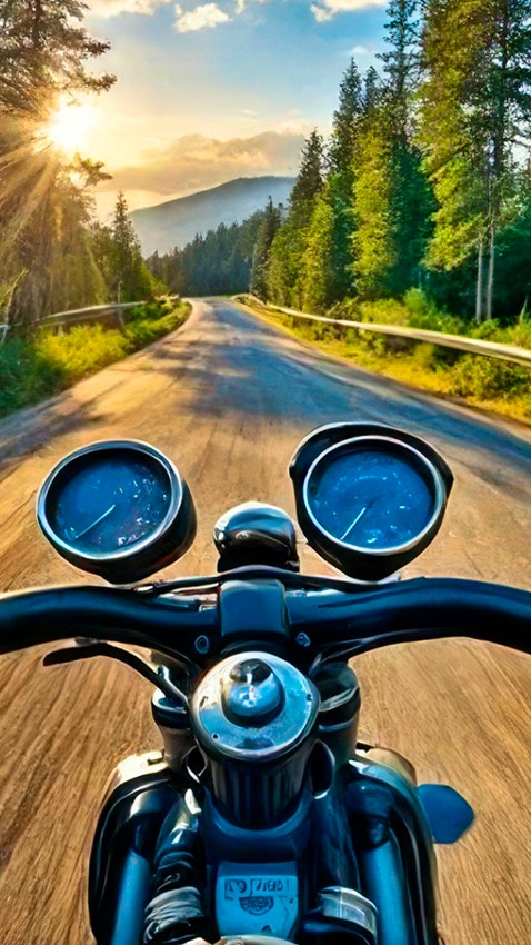 Motorcycle Racer. Road Mayhem