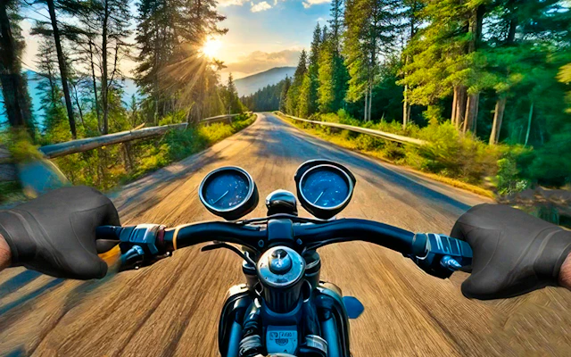Motorcycle Racer. Road Mayhem game thumbnail