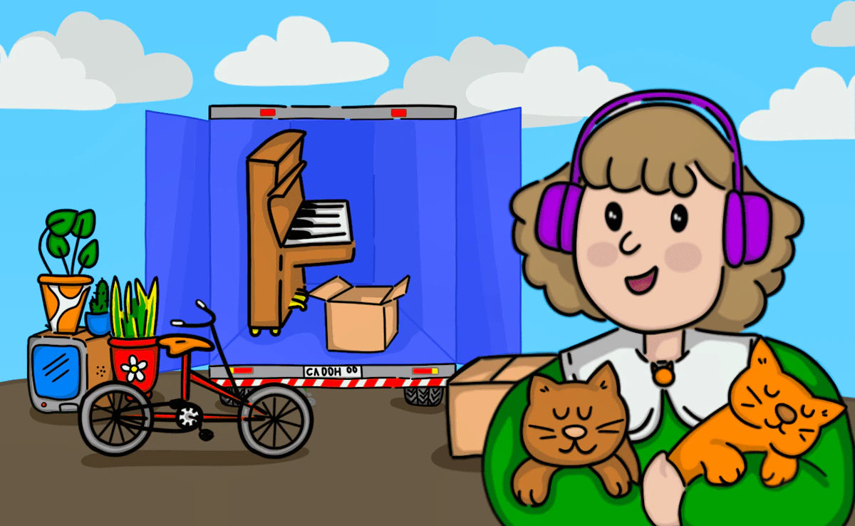 Play Move - Gather your belongings — free online Tetris game