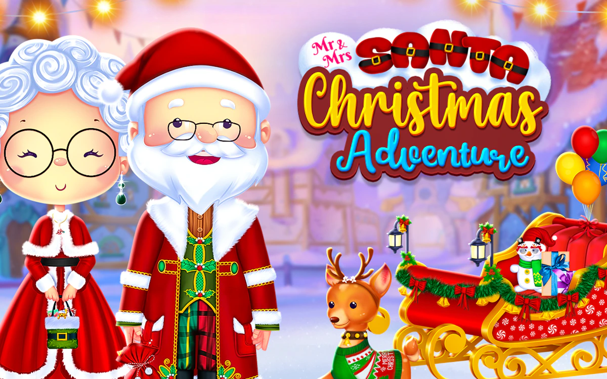 Play Mr And Mrs Santa Christmas Adventure — free online Kids game
