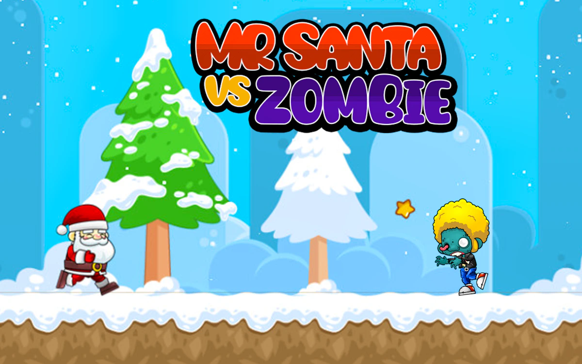 Play Mr. Santa vs Zombie — free online Runner game
