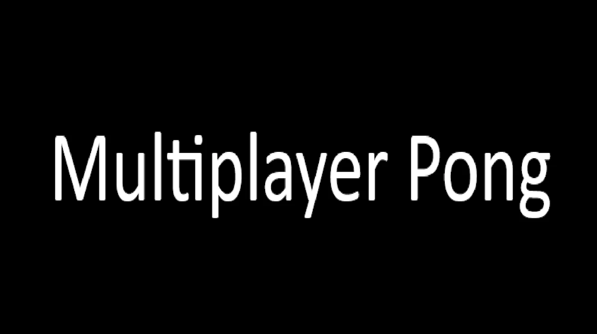 Play MultiPlayer Pong — free online Multiplayer game