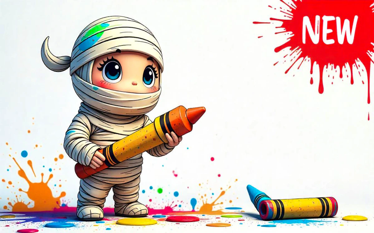 Play Mummy Coloring Book — free online Coloring game