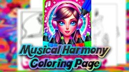 Musical Harmony Coloring Page