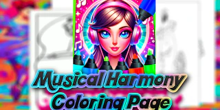 Musical Harmony Coloring Page thumbnail