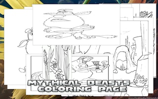 Mythical Beasts Coloring Page